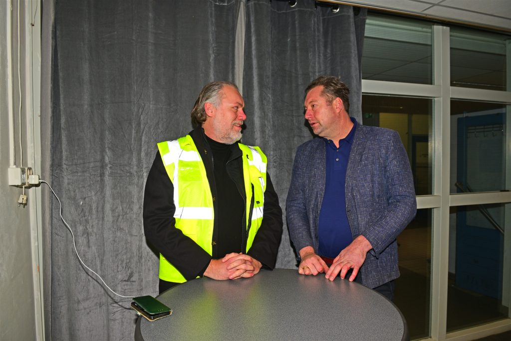 Jan Pol (ICA) en Jaap Donker (VrU)