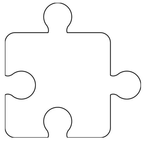 Leeg puzzelstukje